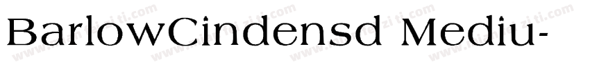 BarlowCindensd Mediu字体转换